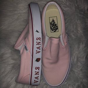 Light pink strawberry vans